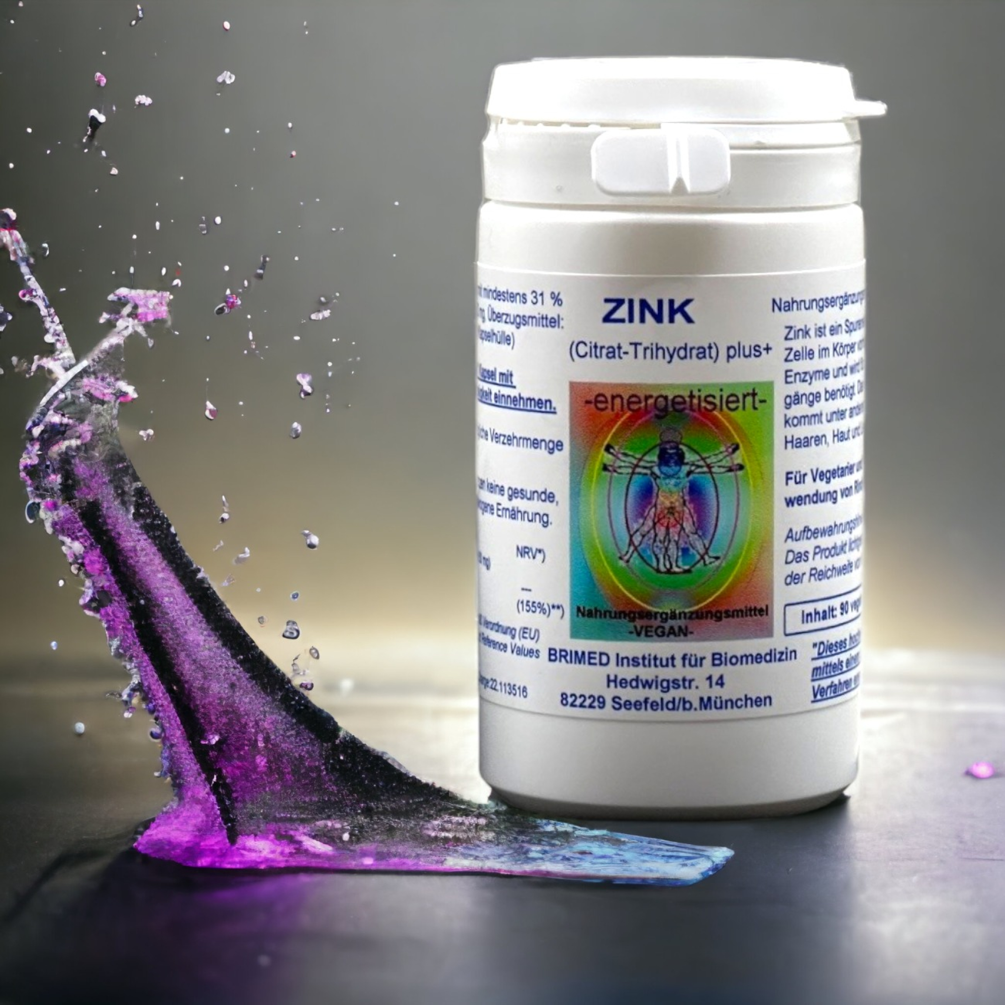 Zink (Citrat-Trihydrat) mit mindestens 31 % Zn-Anteil 50mg